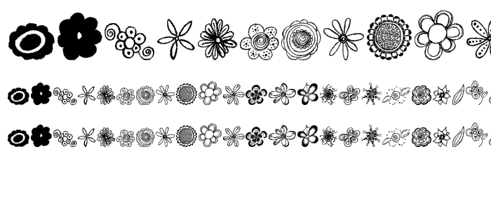 MTF Flower Doodles font